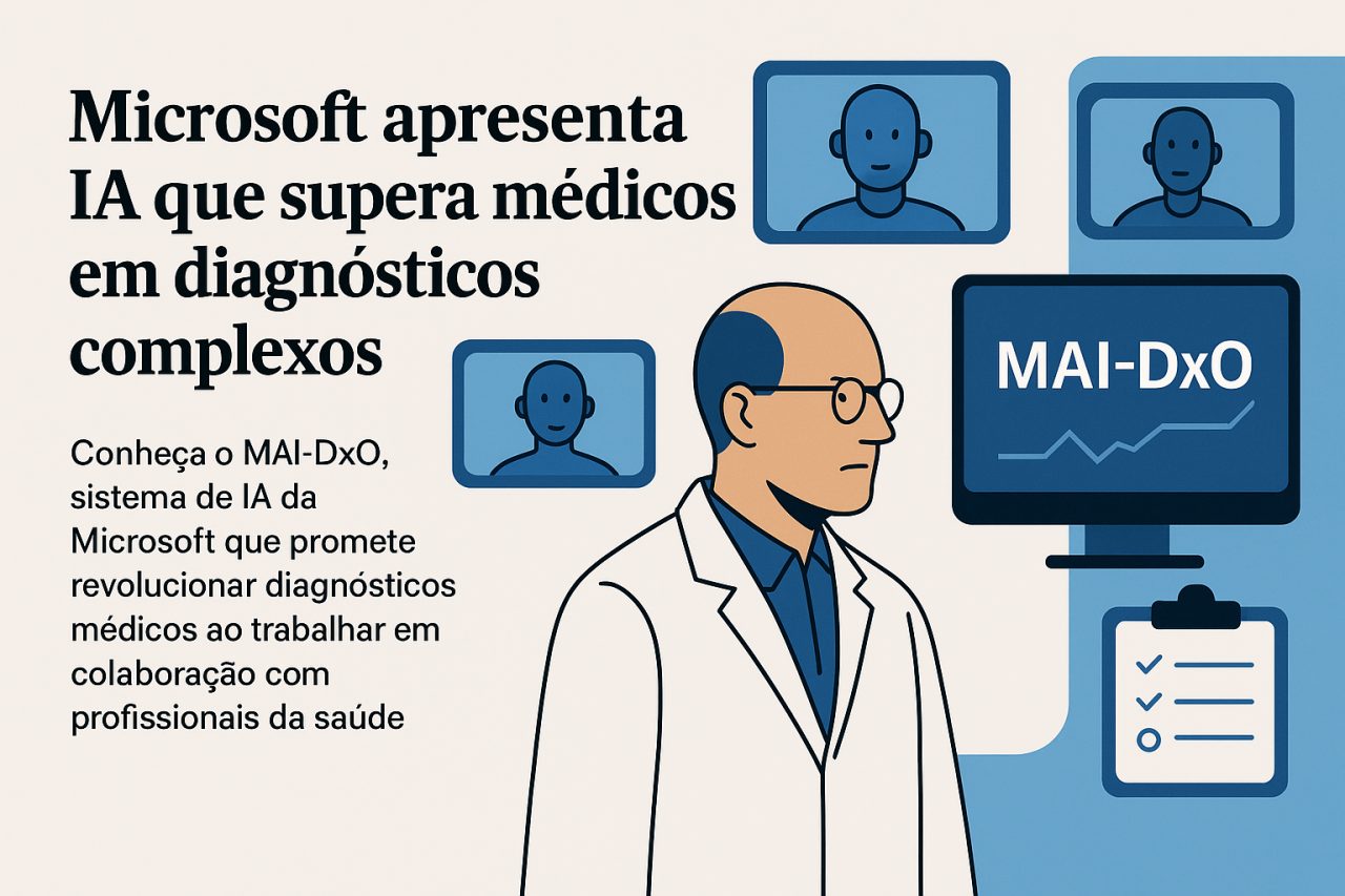 Microsoft apresenta IA que supera médicos em diagnósticos complexos
